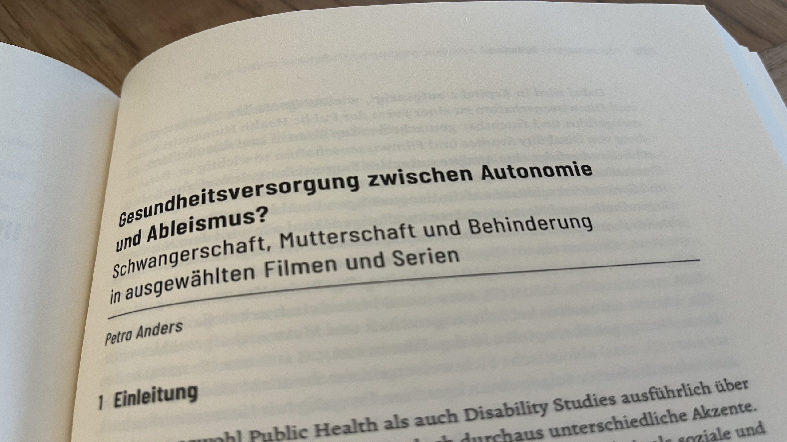 Gesundheitsversorgung zwischen Autonomie und Ableismus